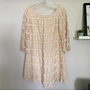 Ark & Co Blush Swing Dress with Fringe